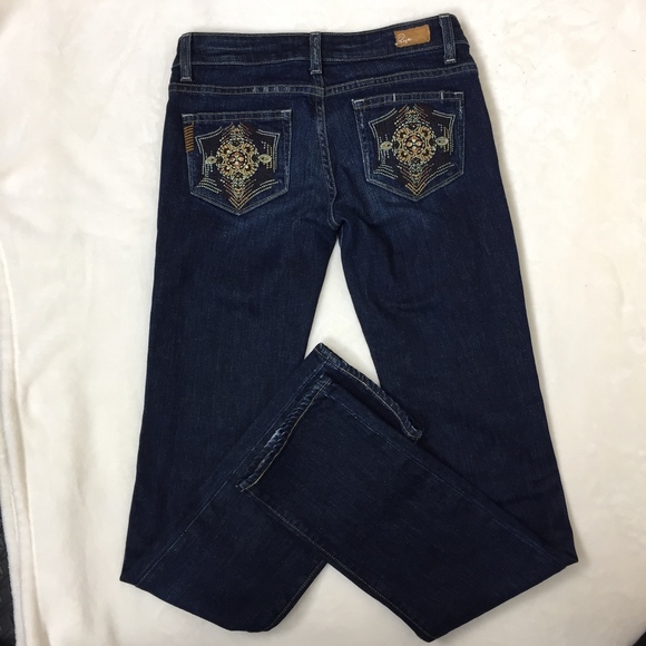 PAIGE Denim - Paige Stretch Denim Melrose Straight Leg Mosaic 26